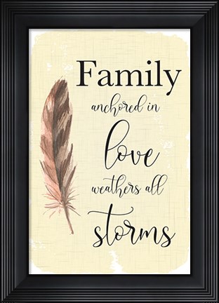 Framed Family Anchored Print