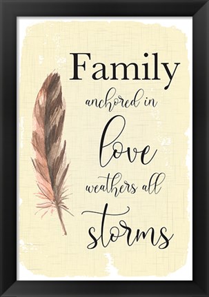 Framed Family Anchored Print