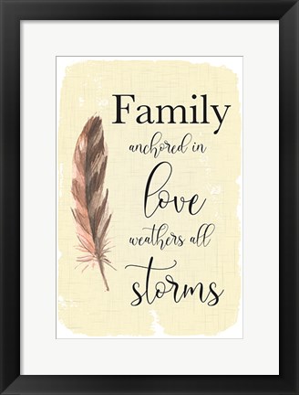 Framed Family Anchored Print