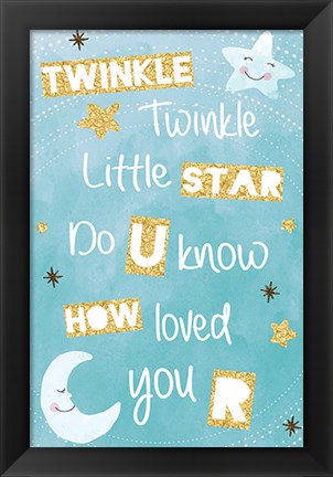 Framed Twinkle Twinkle Print