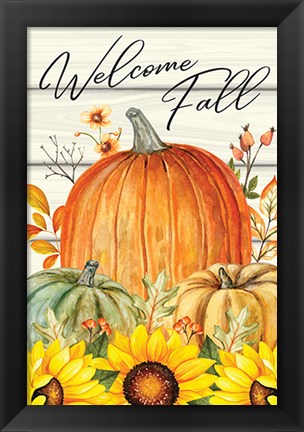 Framed Welcome Fall Print