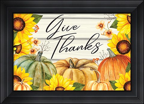 Framed Give Thanks Print