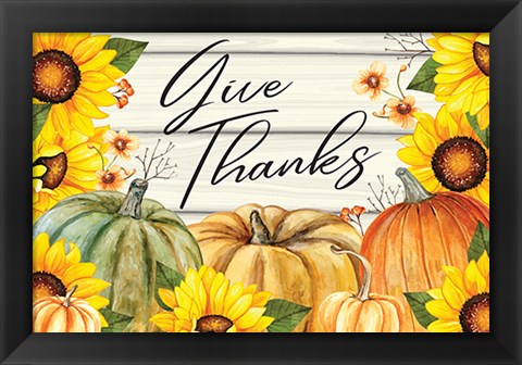 Framed Give Thanks Print