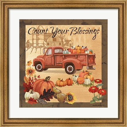 Framed Count Your Blessings II Print