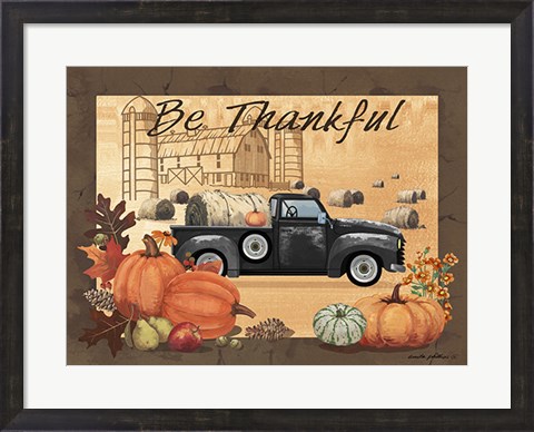 Framed Be Thankful Print