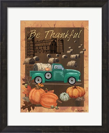 Framed Be Thankful VI Print