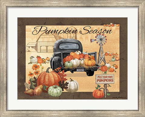 Framed Pumpkin Season Print