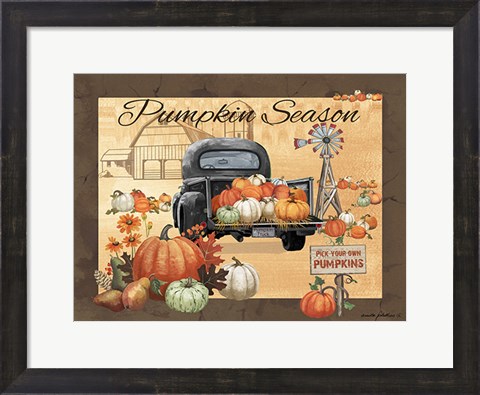 Framed Pumpkin Season Print