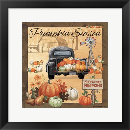 Framed Pumpkin Season II Print