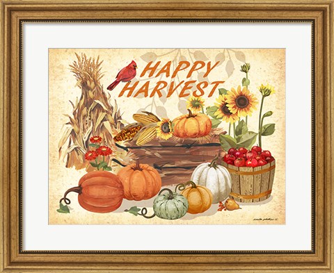 Framed Happy Harvest Print