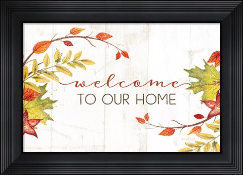 Framed Welcome to Our Home Print