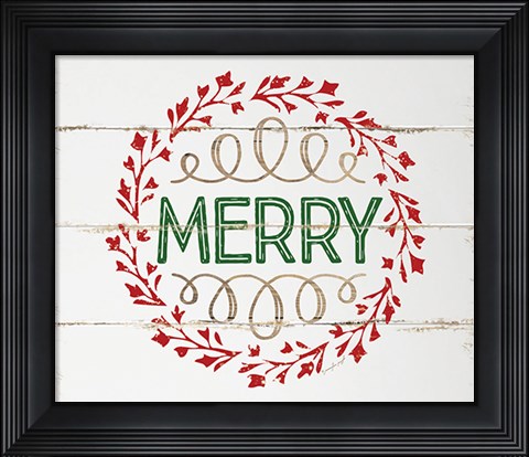 Framed Merry Print