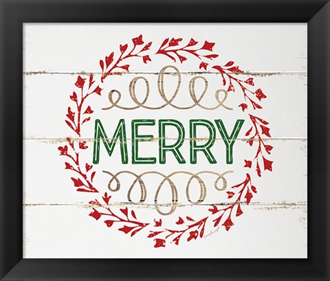 Framed Merry Print