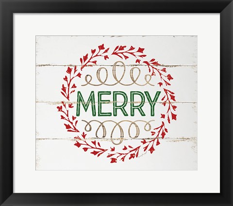 Framed Merry Print