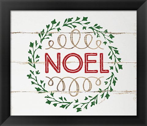 Framed Noel Print