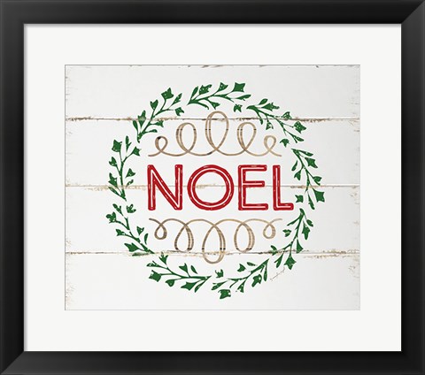 Framed Noel Print