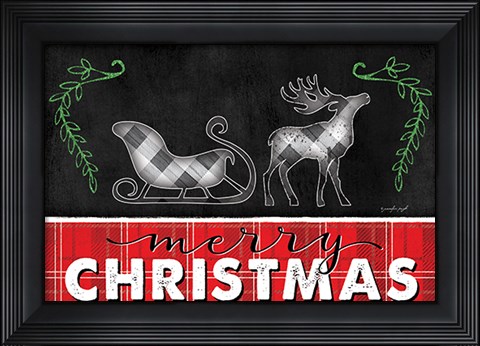 Framed Merry Christmas Print
