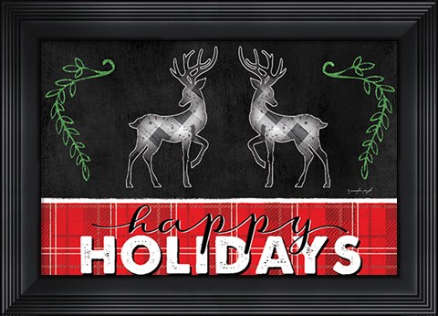 Framed Happy Holidays Print