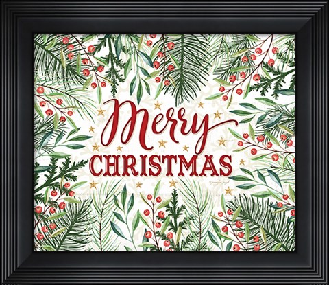 Framed Merry Christmas Print