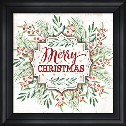 Framed Merry Christmas Print