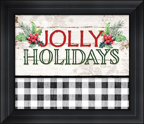 Framed Jolly Holidays Print