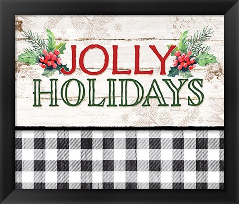 Framed Jolly Holidays Print