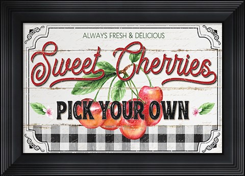 Framed Sweet Cherries Print