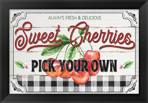 Framed Sweet Cherries Print