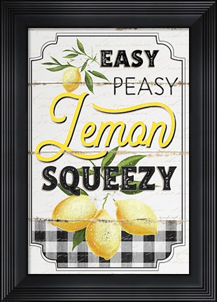 Framed Easy Peasy Print