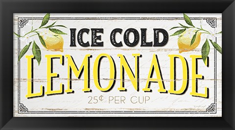 Framed Ice Cold Lemonade Print