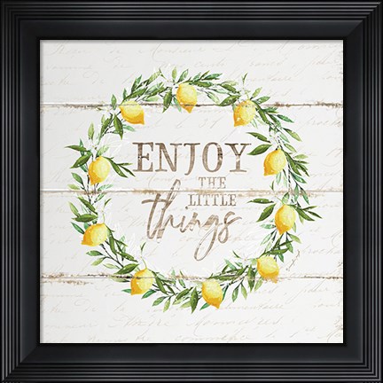 Framed Enjoy the Little Things Print