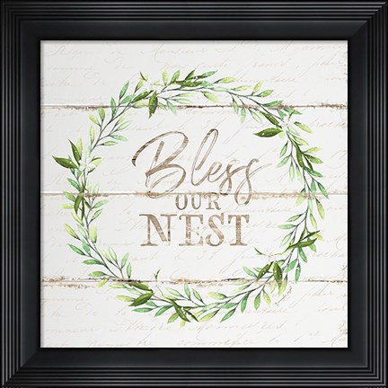 Framed Bless Our Nest Print