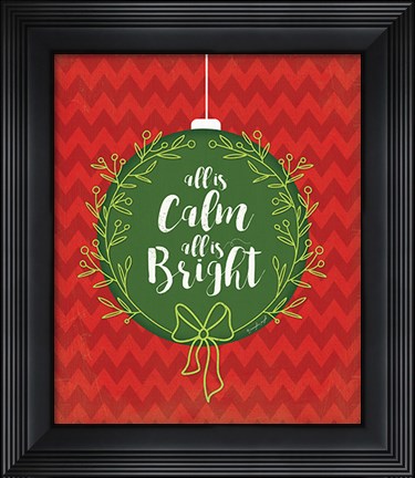 Framed All is Calm Print