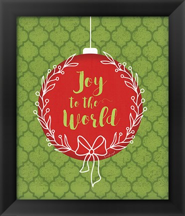 Framed Joy to the World Print