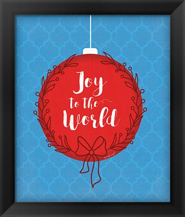 Framed Joy to the World Print