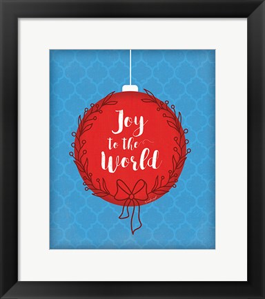 Framed Joy to the World Print