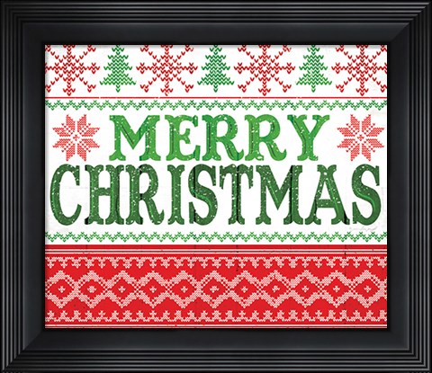 Framed Merry Christmas Print