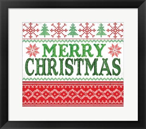 Framed Merry Christmas Print