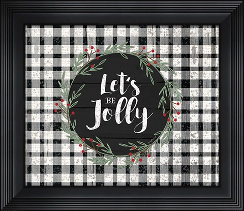 Framed Let&#39;s Be Jolly Print