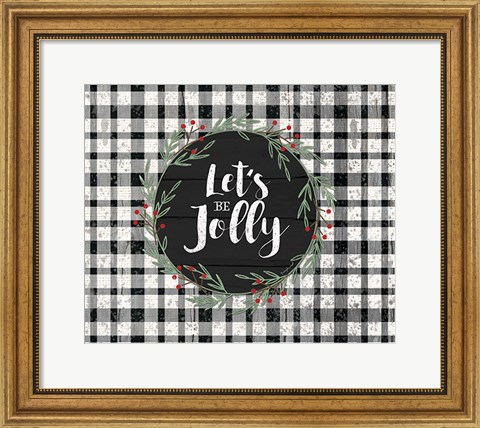 Framed Let&#39;s Be Jolly Print