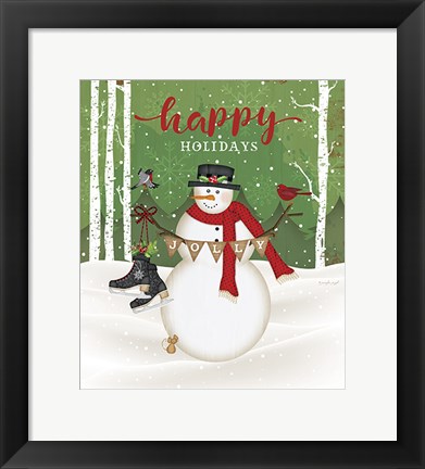 Framed Jolly Happy Holidays Print