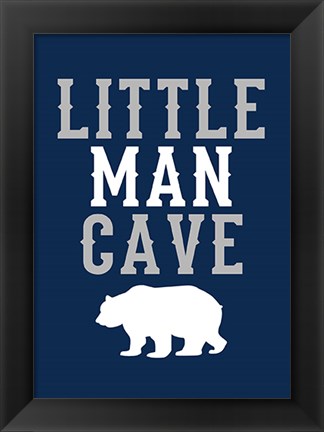 Framed Little Man Cave Print