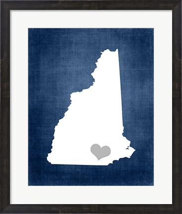 Framed New Hampshire Print