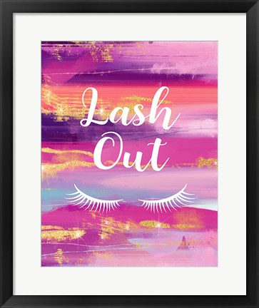 Framed Lash Out Print