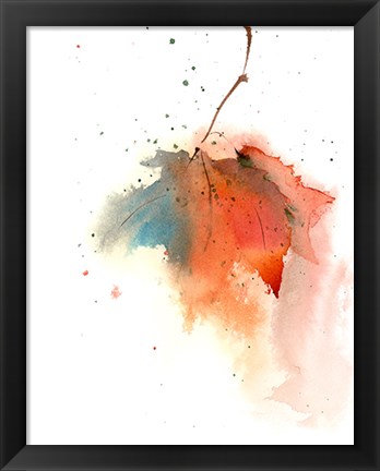 Framed Fall Leaves I Print