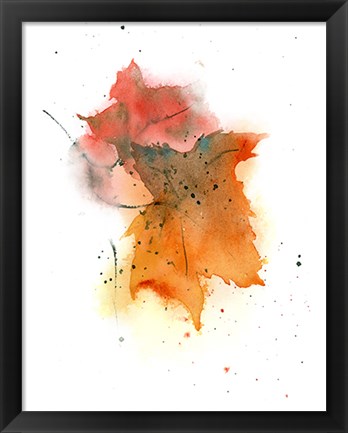 Framed Fall Leaves IV Print