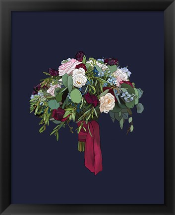 Framed Bouquet III Print