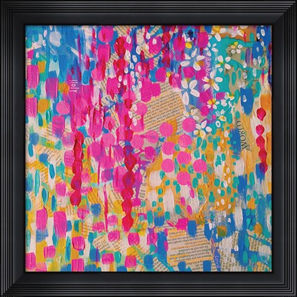 Framed Abstract Rain Print