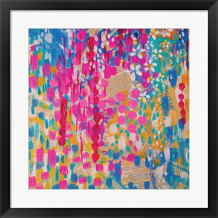 Framed Abstract Rain Print