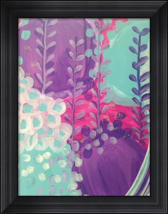 Framed Lavender Abstract Print